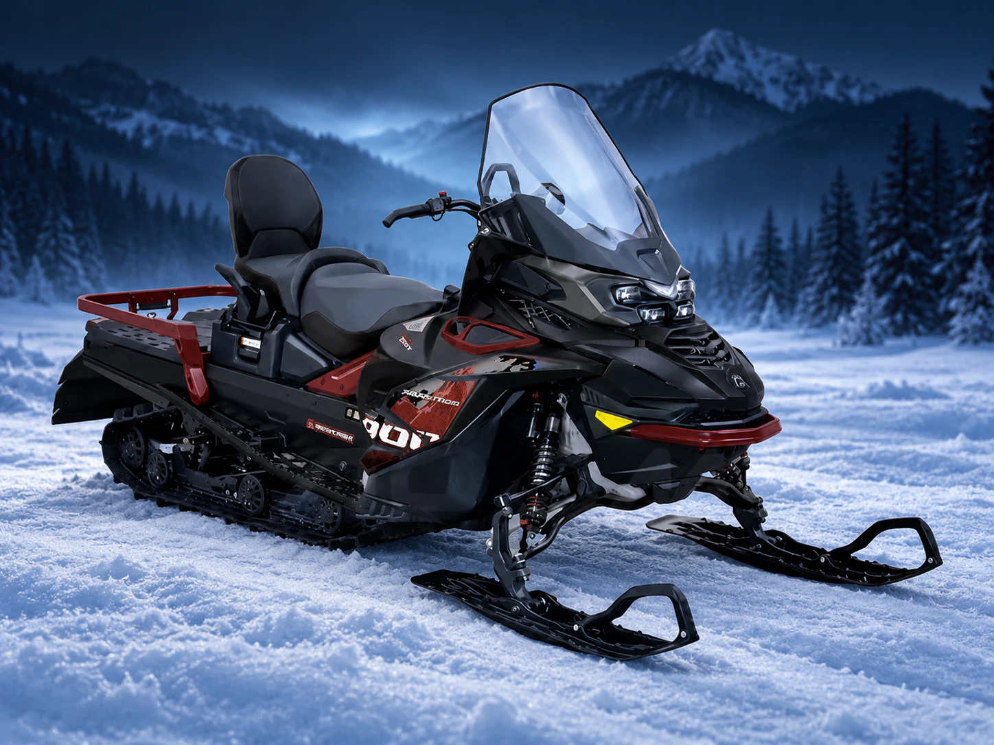 AODES Snowcross 900 WT, чёрно-красный вариант
